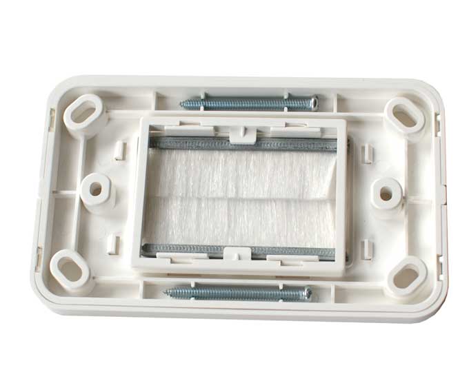 Brush Flush Wall Plate InWall Cable Management eBay